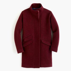 J.Crew Cocoon Coat Wool in Heather Fire Red
